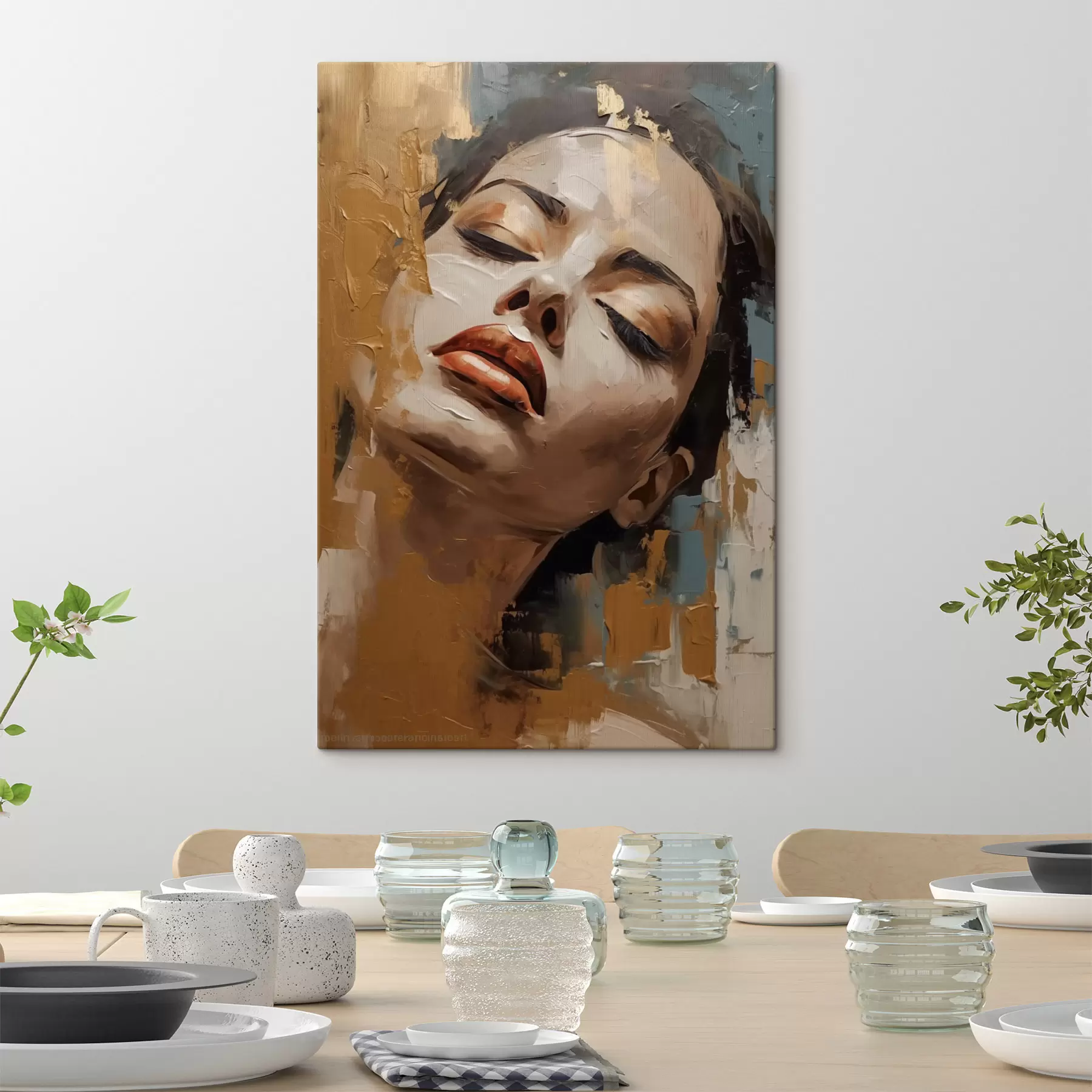 Obraz Abstraktný portrét dievčaťa s47392