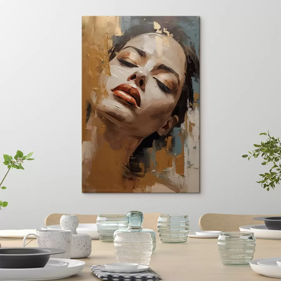 Obraz Abstraktný portrét dievčaťa s47392