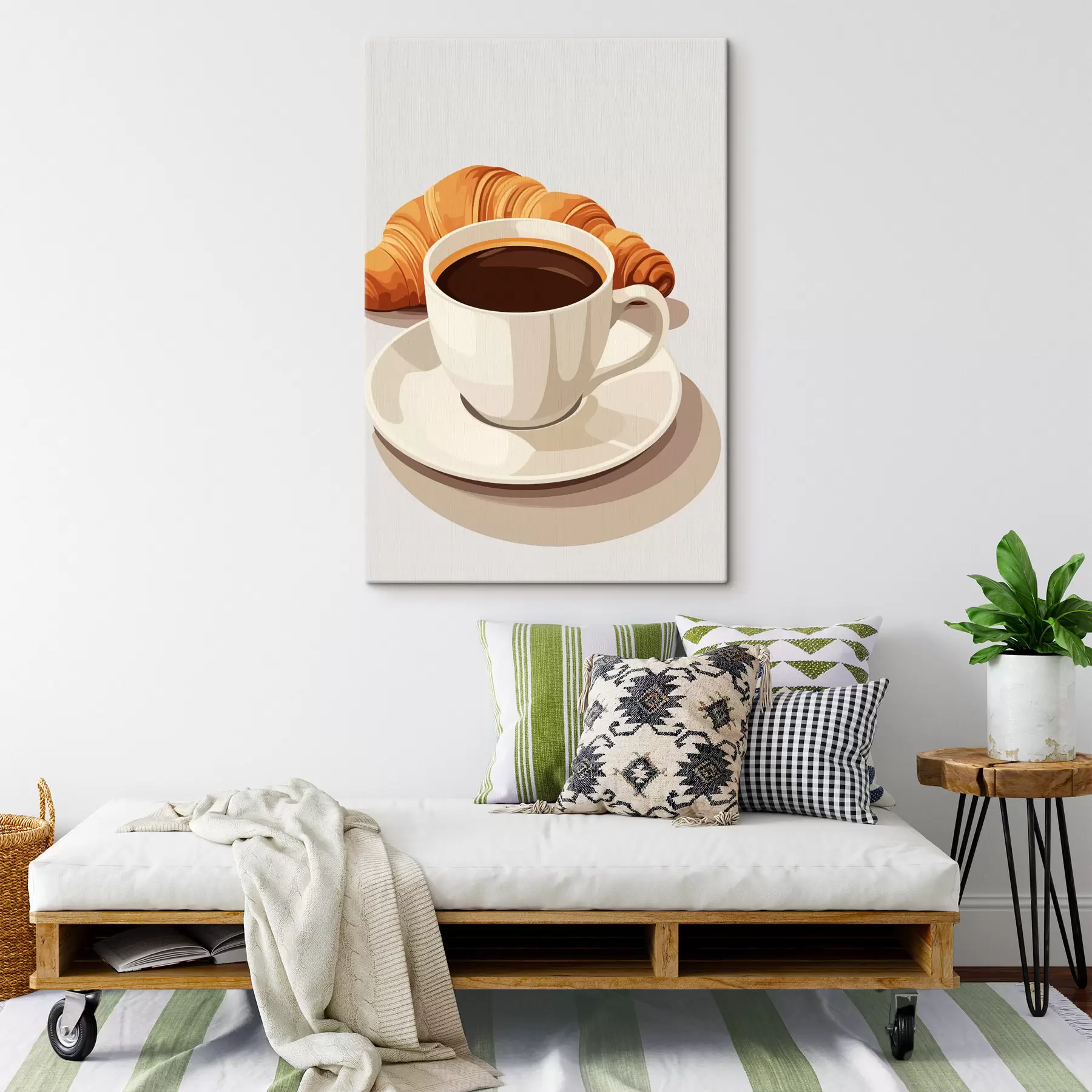 Obraz Káva s croissantom s47397