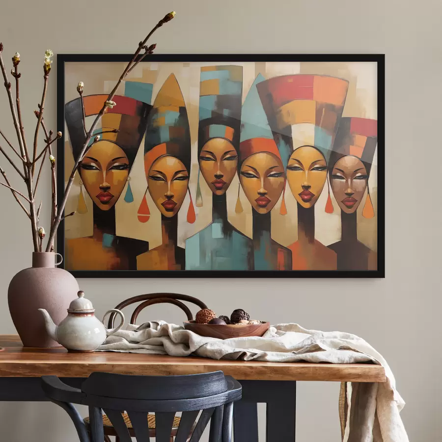 Fototapety Portrét žien v africkom štýle f47387