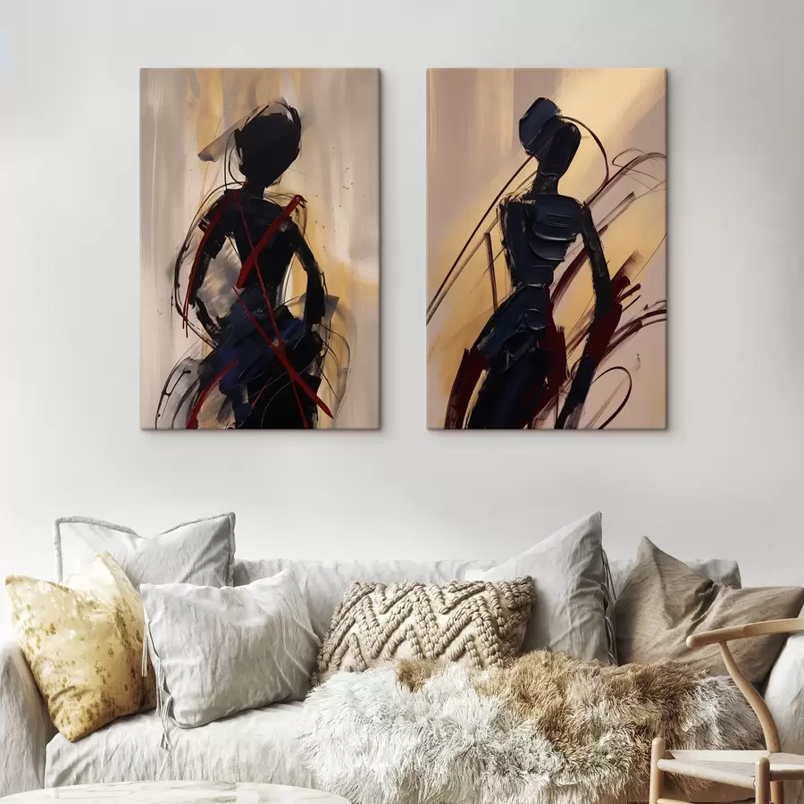 Obraz Abstraktné siluety m01194