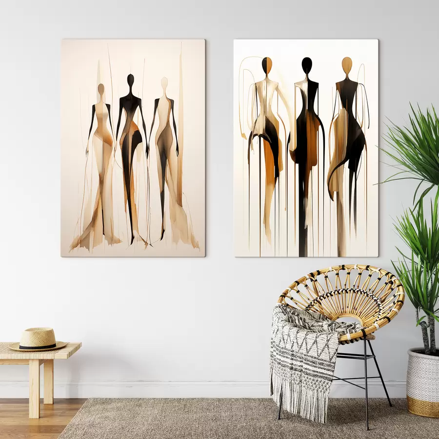 Obraz Abstraktné siluety m01214