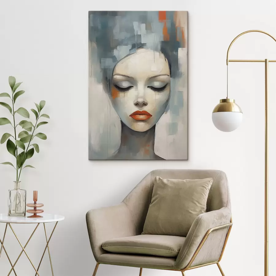Obraz Abstraktný portrét dievčaťa s47365