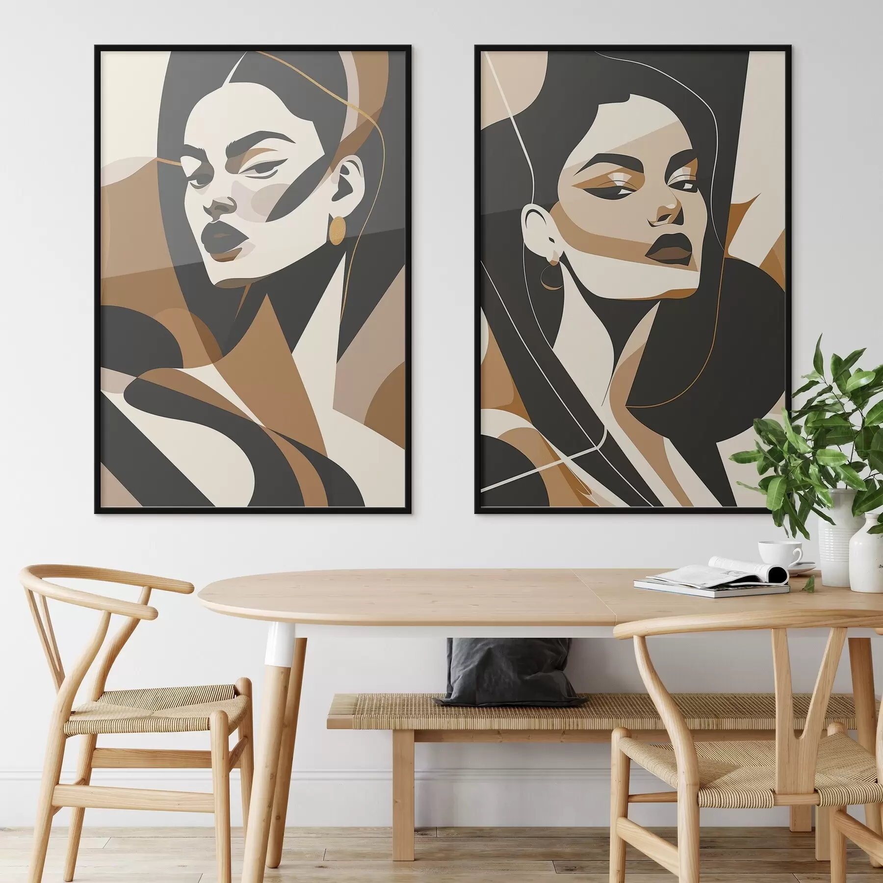 Fototapety Abstraktné portréty žien d01075