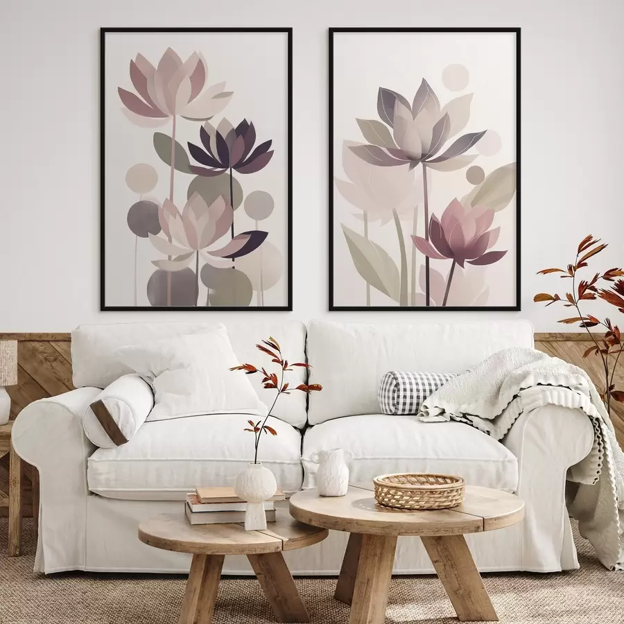 Fototapety Abstraktné kvety lotosu d01110