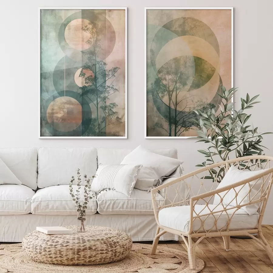 Fototapety Kruhy a listy d01145