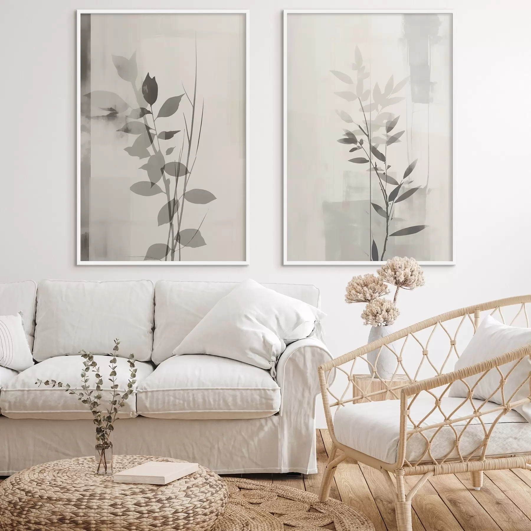 Fototapety Abstraktné vetvy listov d01134