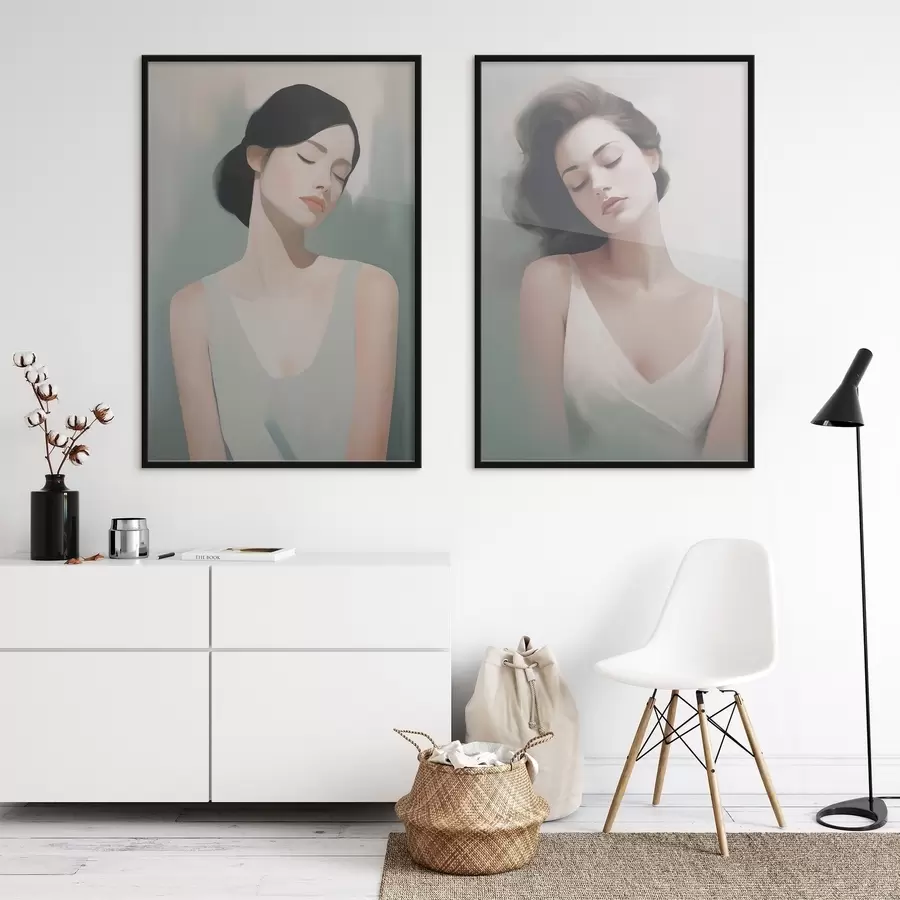 Fototapety Dievča so zavretými očami d01188