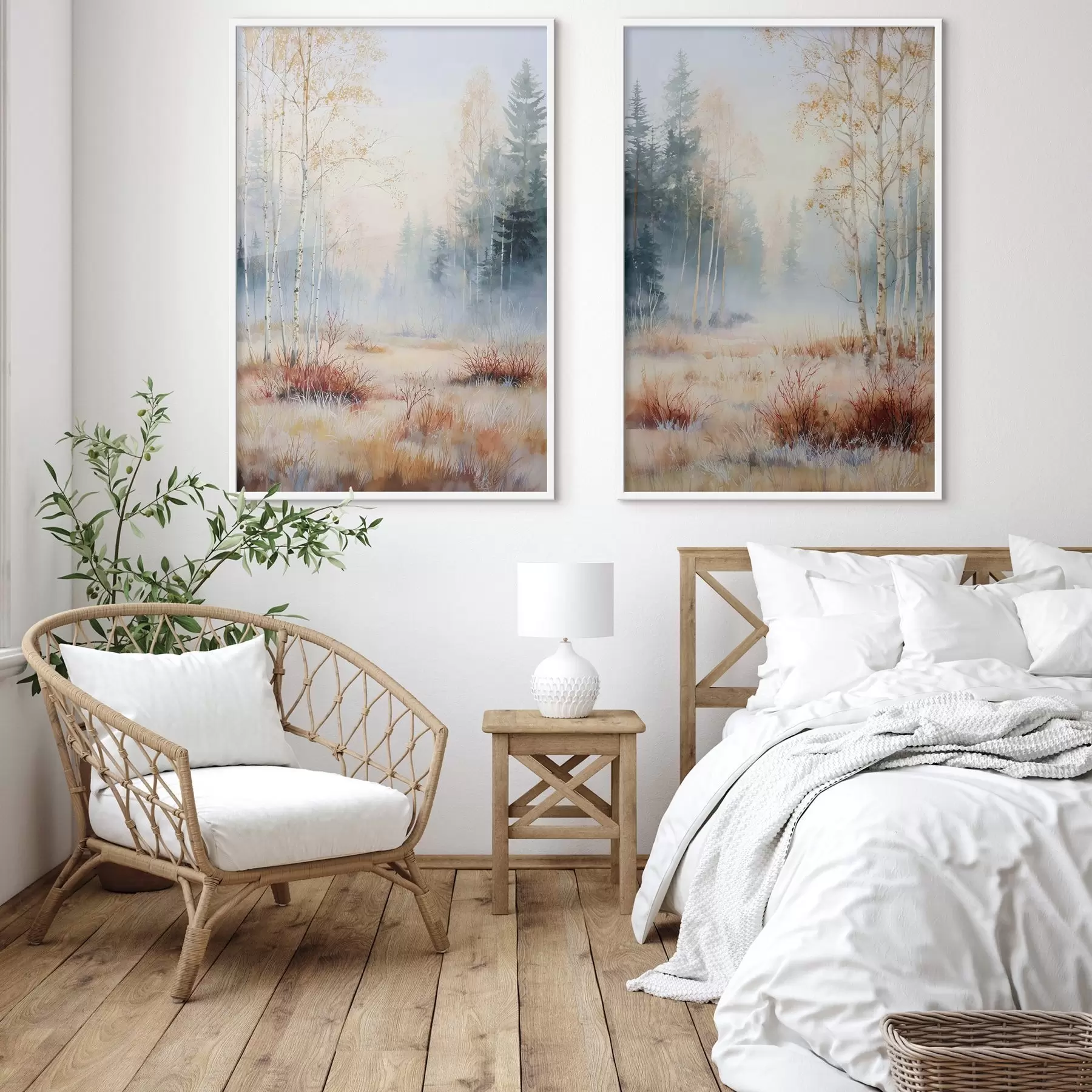 Fototapety krajina prvé mrazy v lese d01174