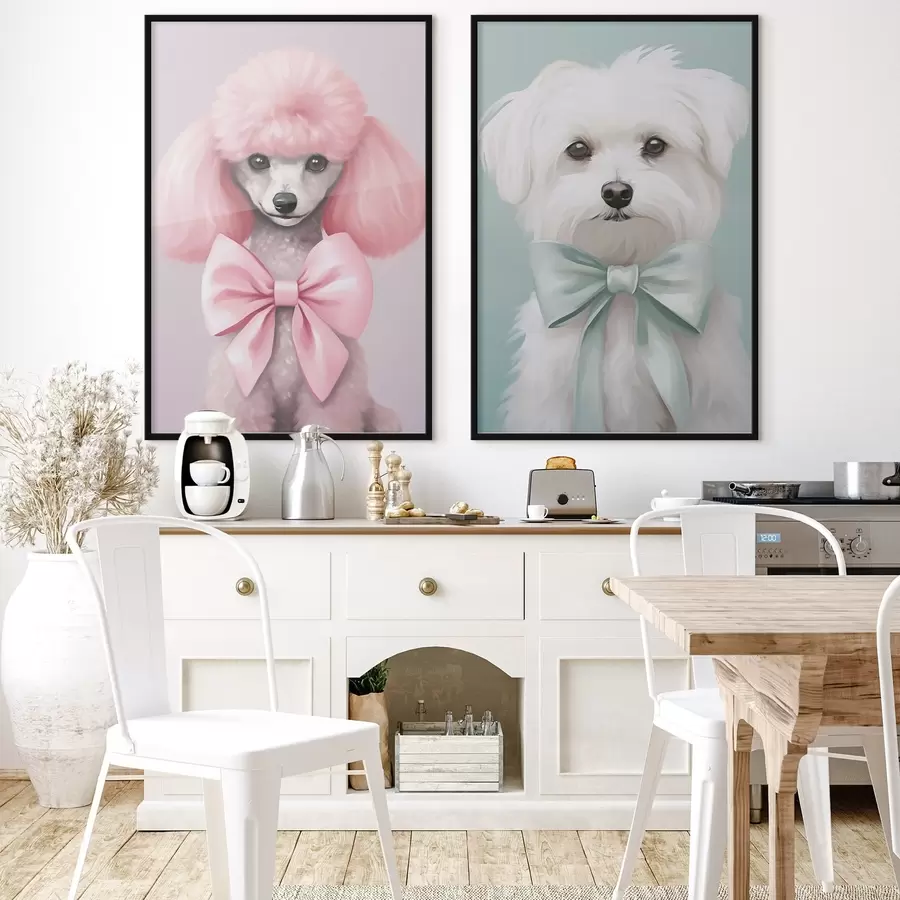 Fototapety Pes s mašľou d01193