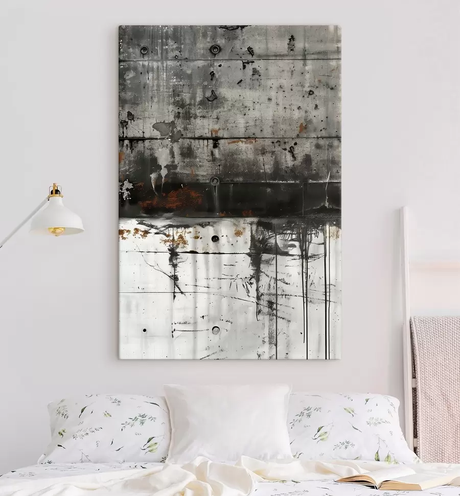 Obraz Fľaky farby na betónovej stene, imitácia akvarelu s47633