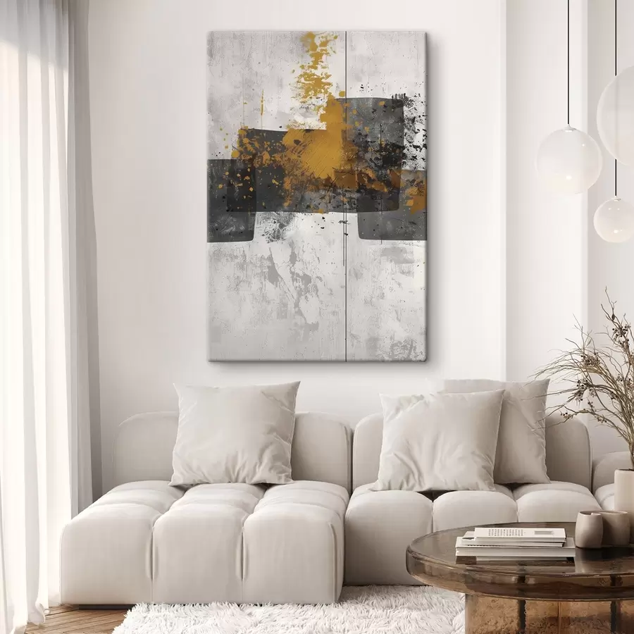 Obraz Abstraktné tvary na betónovom pozadí s47636