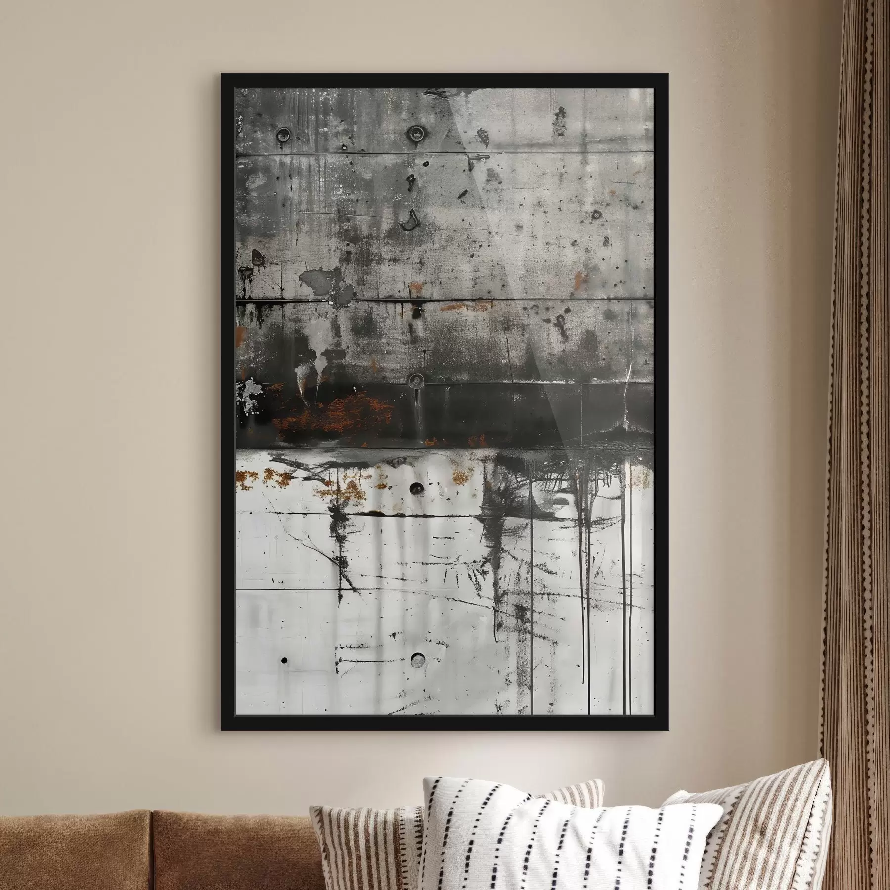 Fototapety Fľaky farby na betónovej stene, imitácia akvarelu f47633