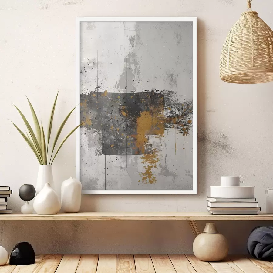 Fototapety Abstraktné, Špliechy, Imitácia farby na betónovom pozadí f47637