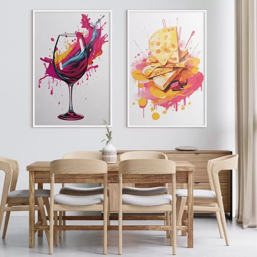 Fototapety Víno a syr d00551