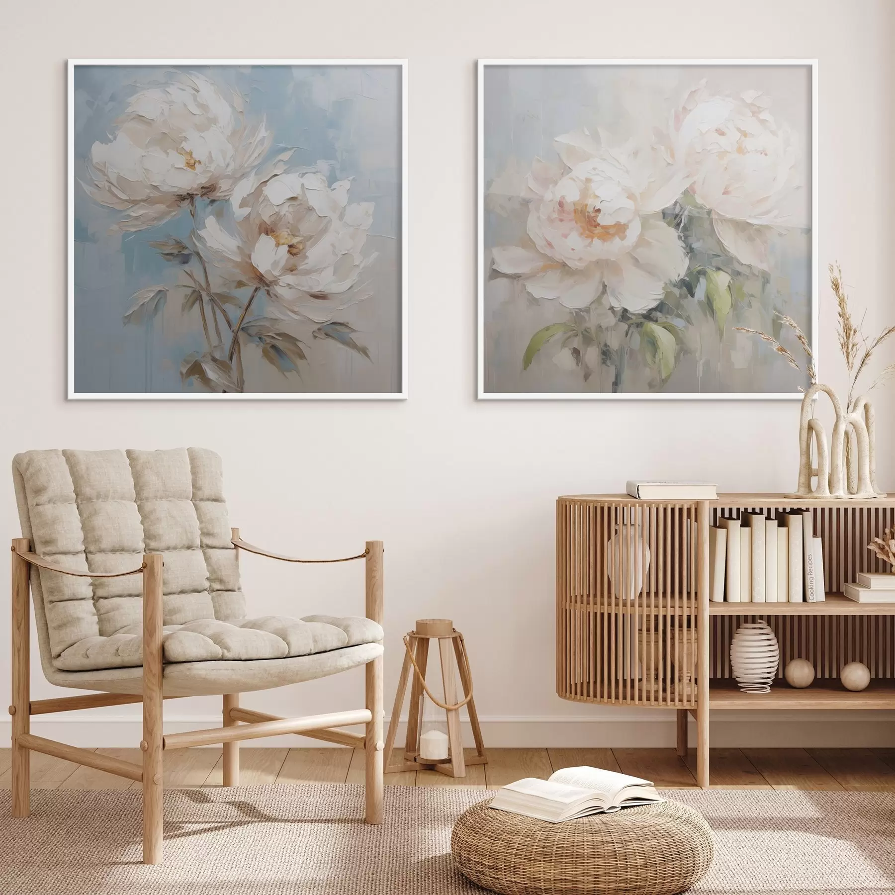 Fototapety Imitácia maľby pivoniek d00665