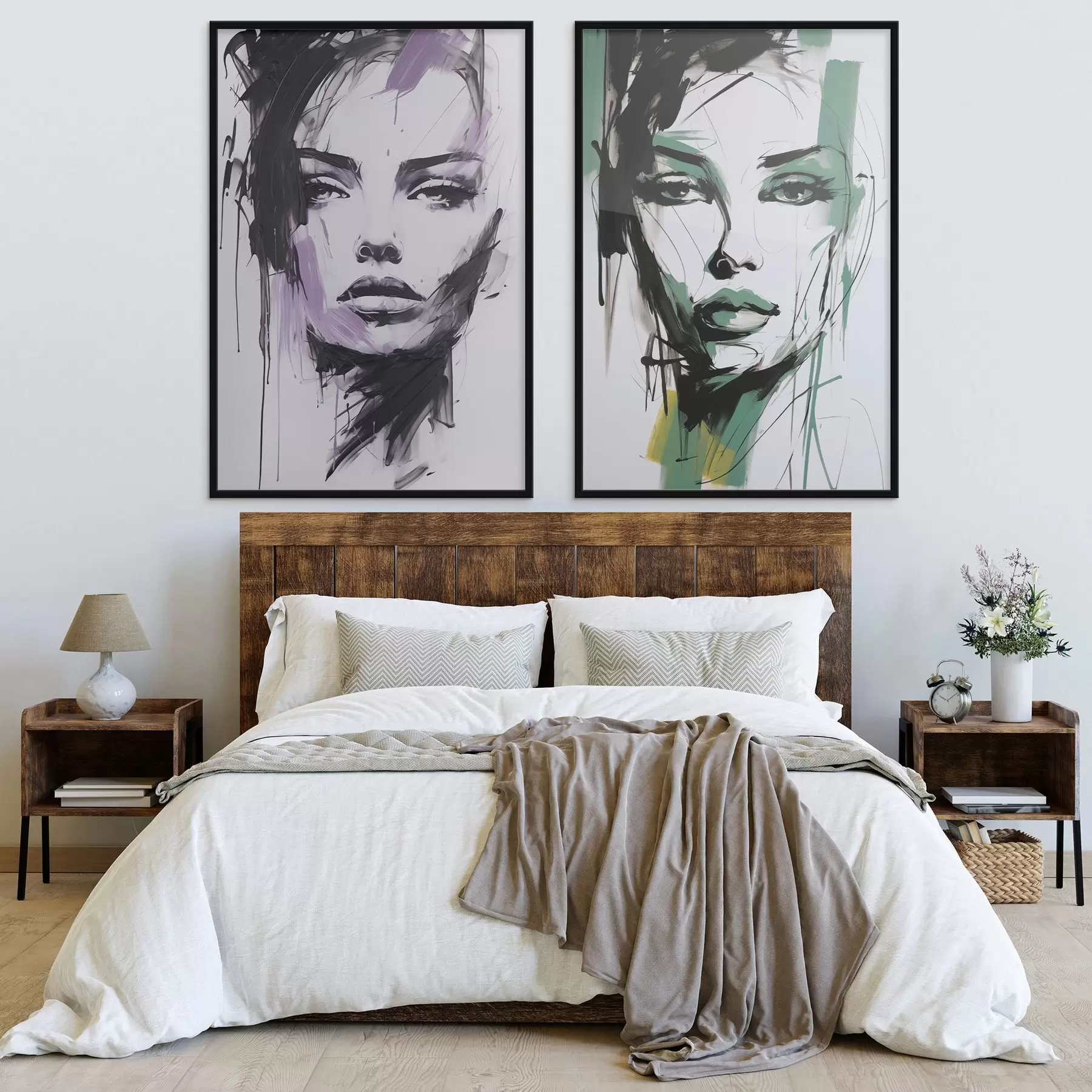 Fototapety Abstraktný ženský portrét d01226