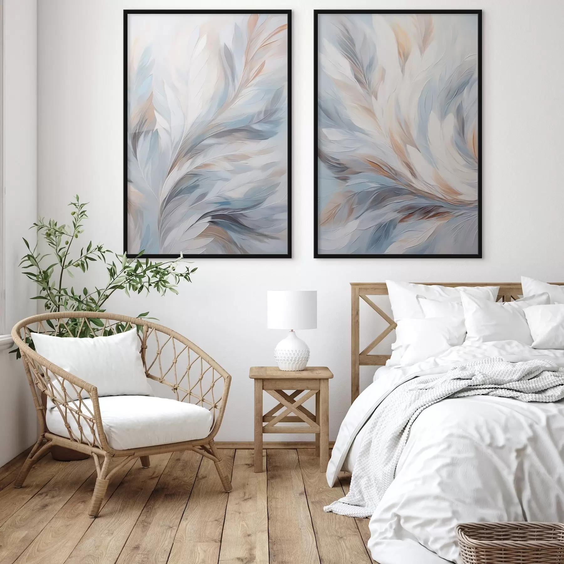 Fototapety Abstraktná maľba pier v odtieňoch bielej, modrej a hnedej farby s jemnou, plynulou textúrou a svetlým pozadím. d01234