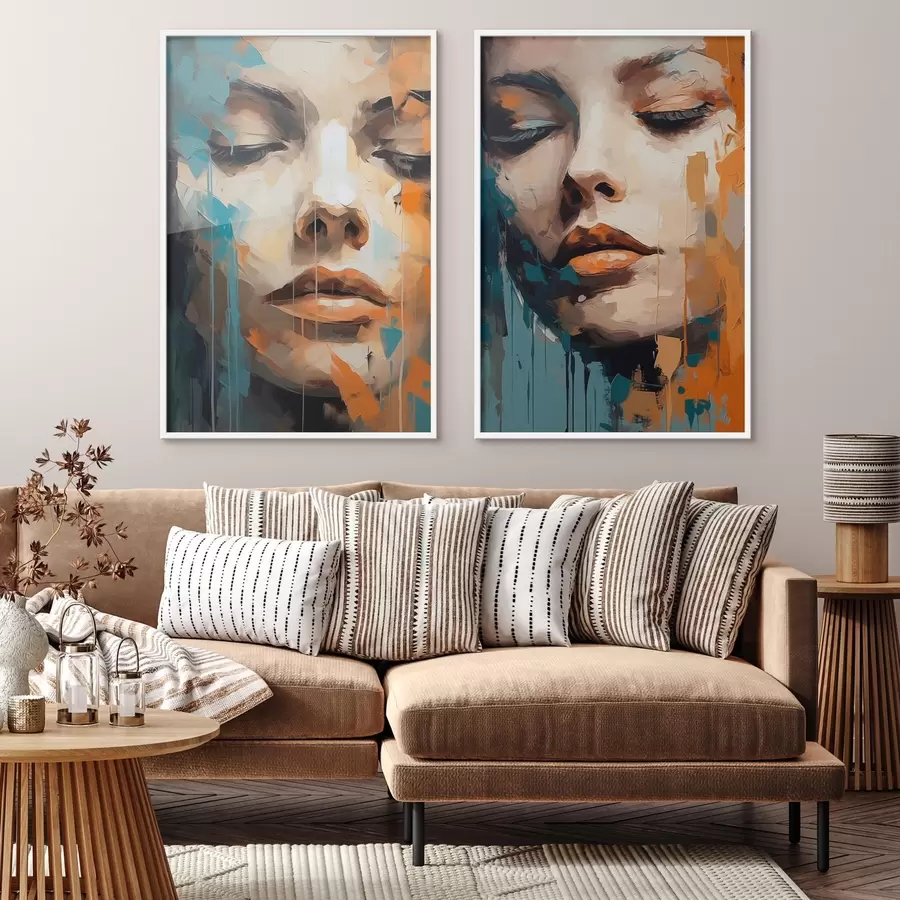 Fototapety Abstraktné portréty d01196