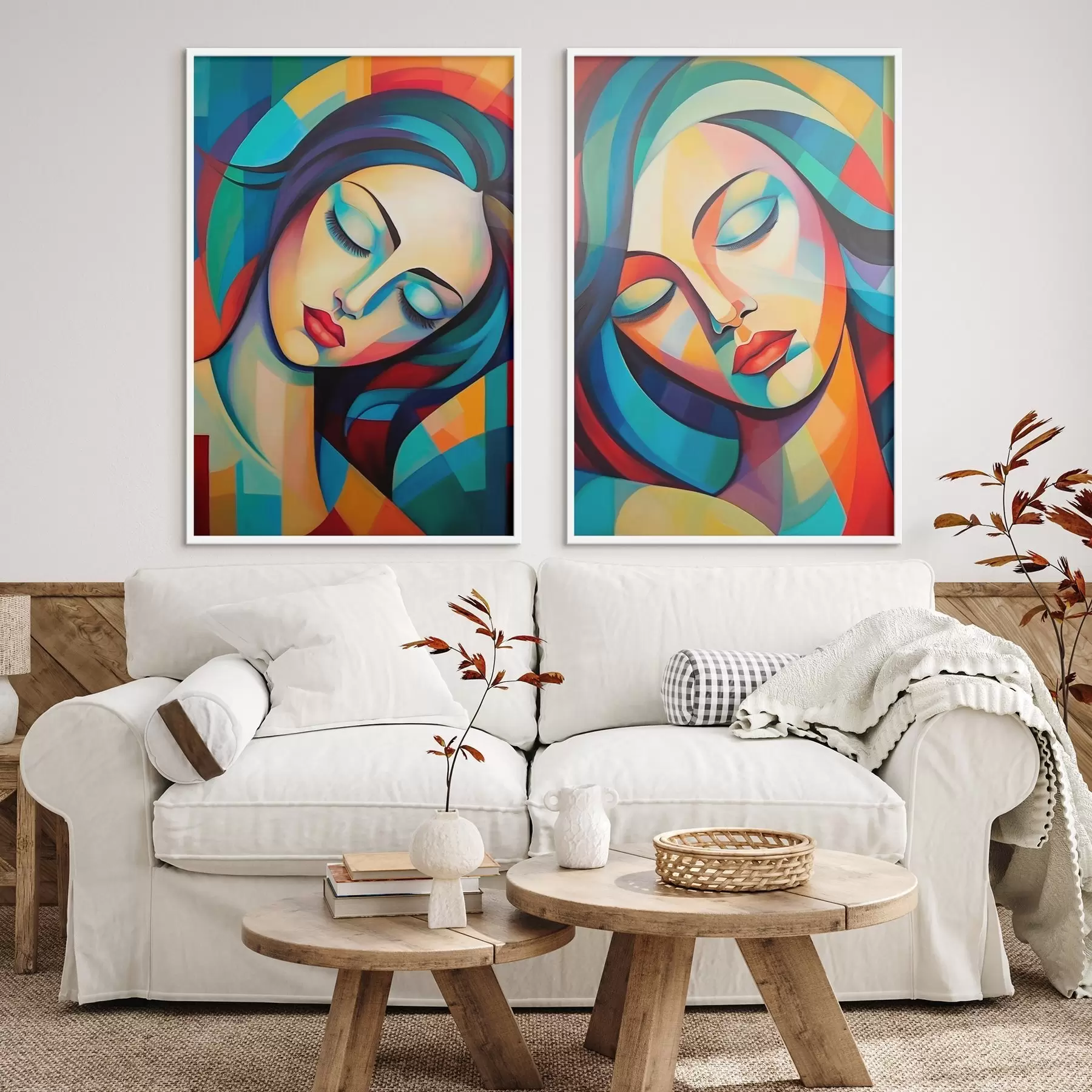 Fototapety Abstraktné portréty d01203