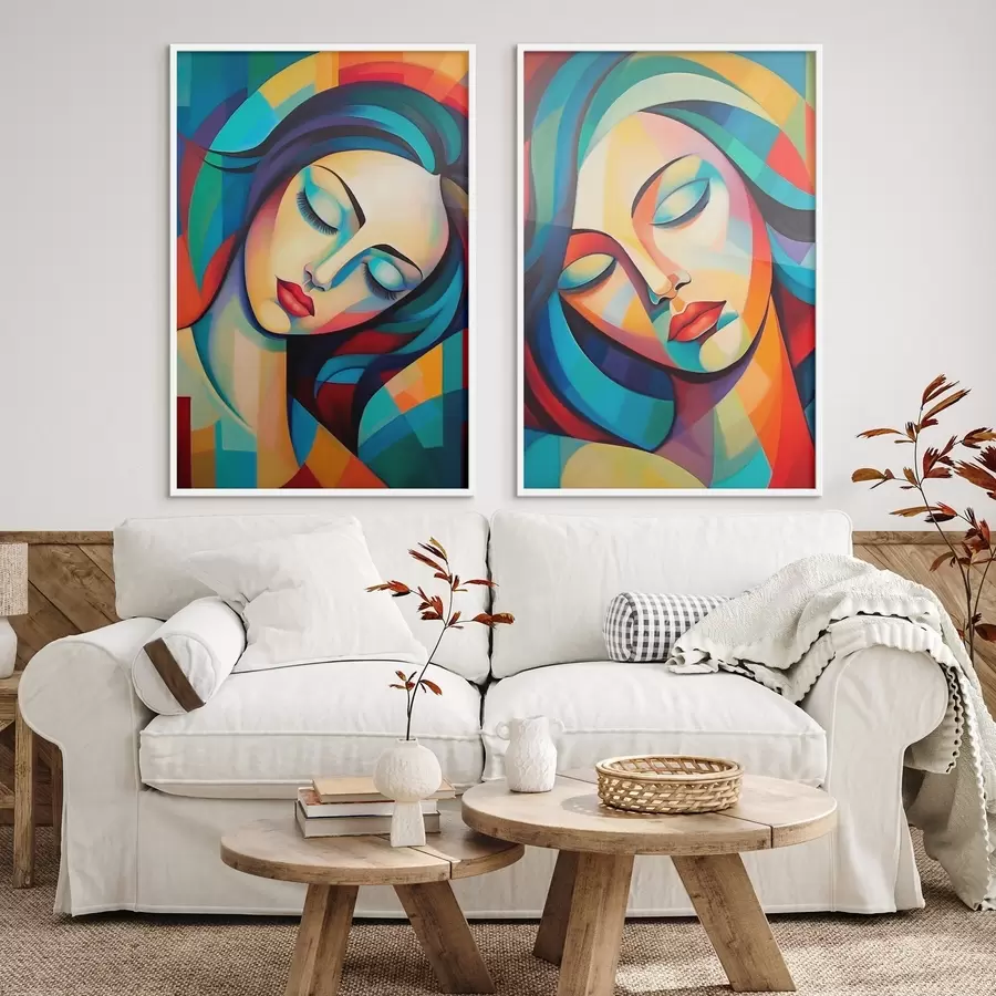 Fototapety Abstraktné portréty d01203