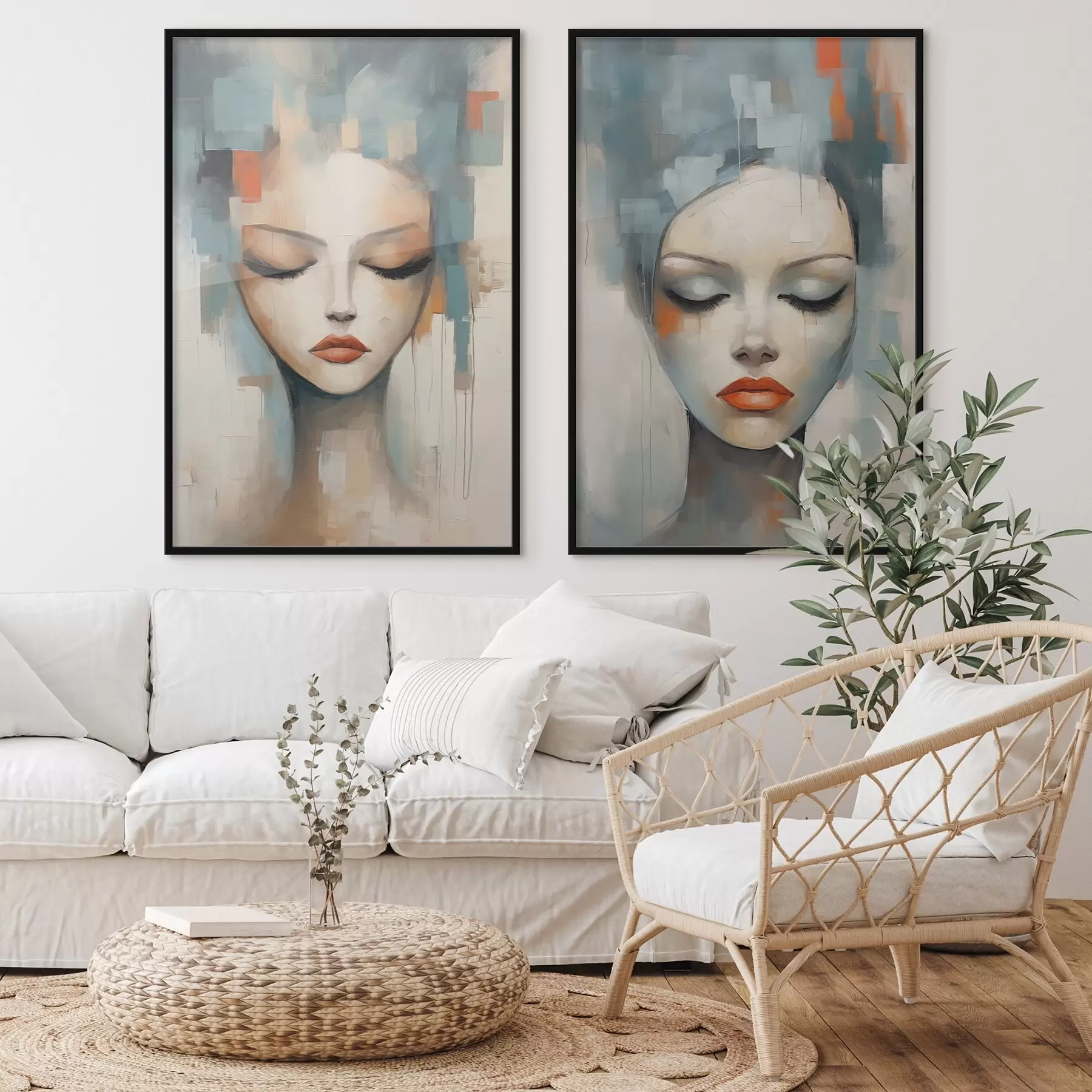 Fototapety Abstraktné portréty d01204