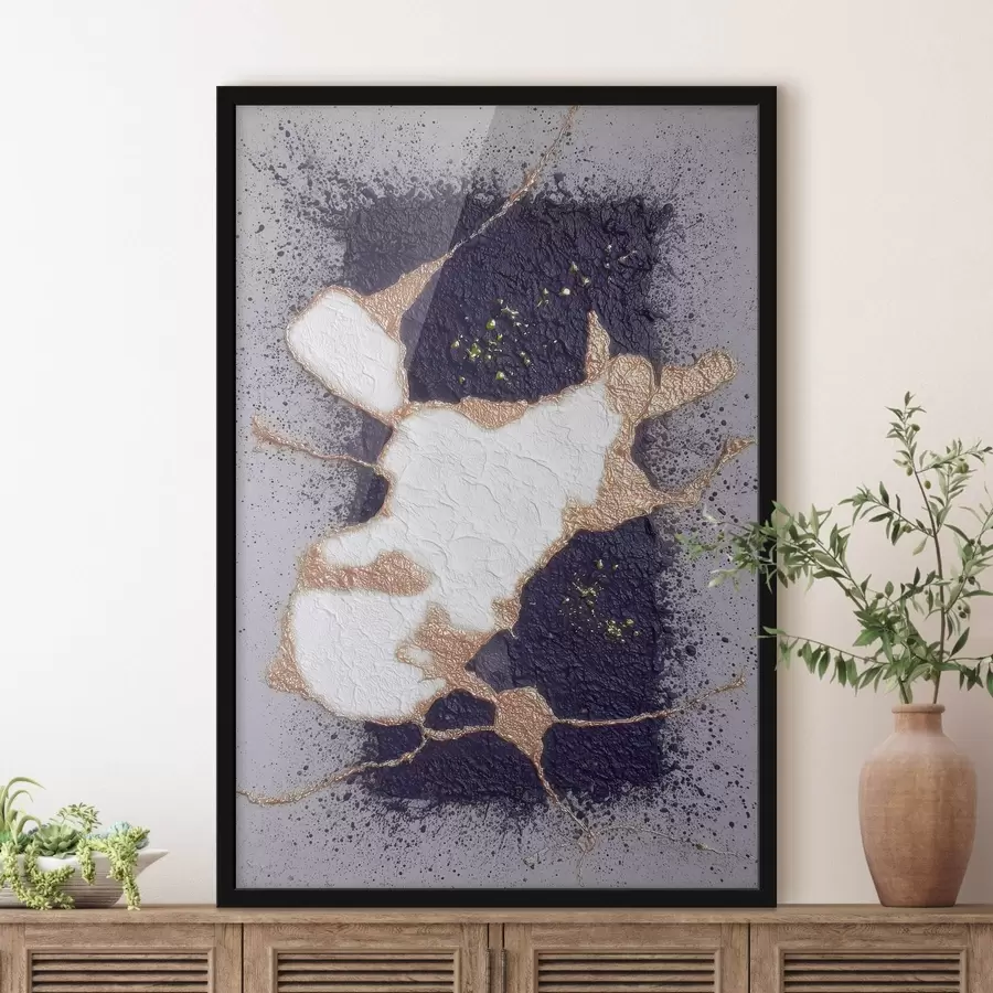 Fototapety Abstraktný vzor v odtieňoch fialovej a béžovej s efektom objemovej textúry f46952