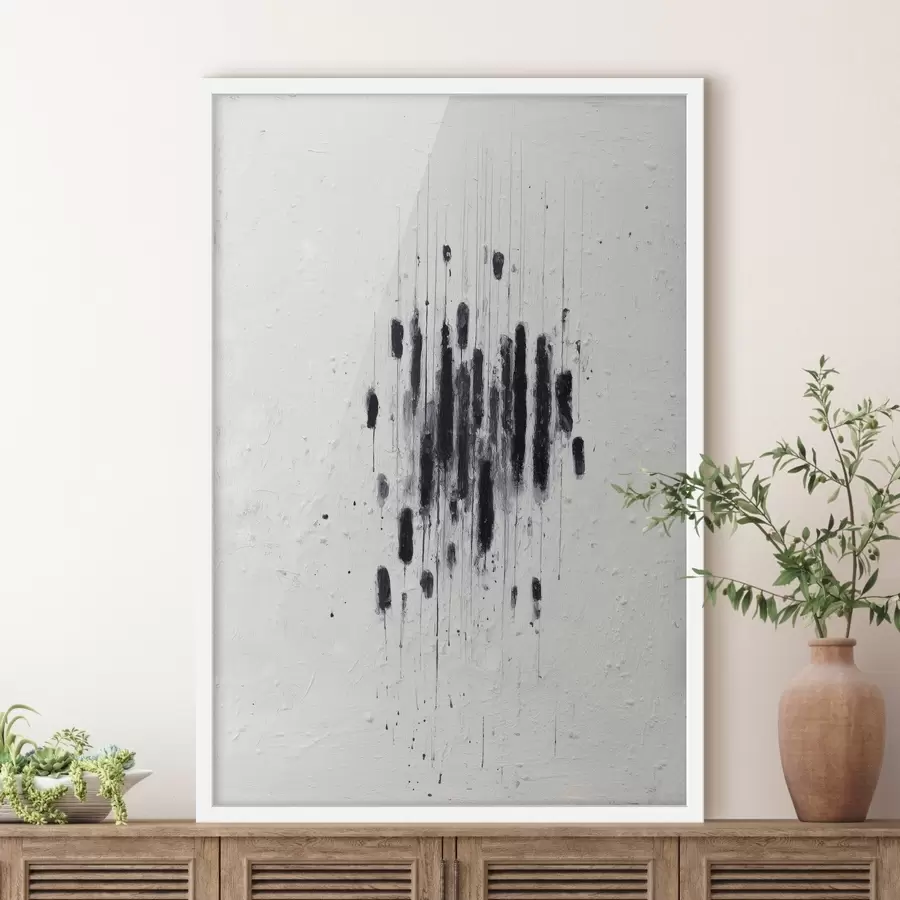 Fototapety Minimalistické umenie s výraznými ťahmi štetca a rozmazanými okrajmi v modernom maliarskom štýle f46957