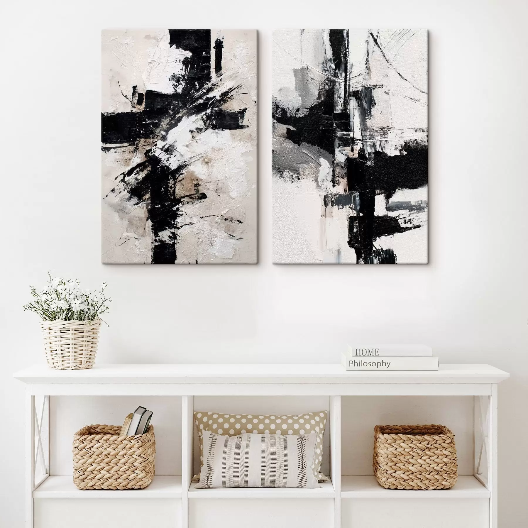 Obraz Minimalistická kompozícia s dynamickými akcentmi a imitáciou reliéfnej textúry m01151