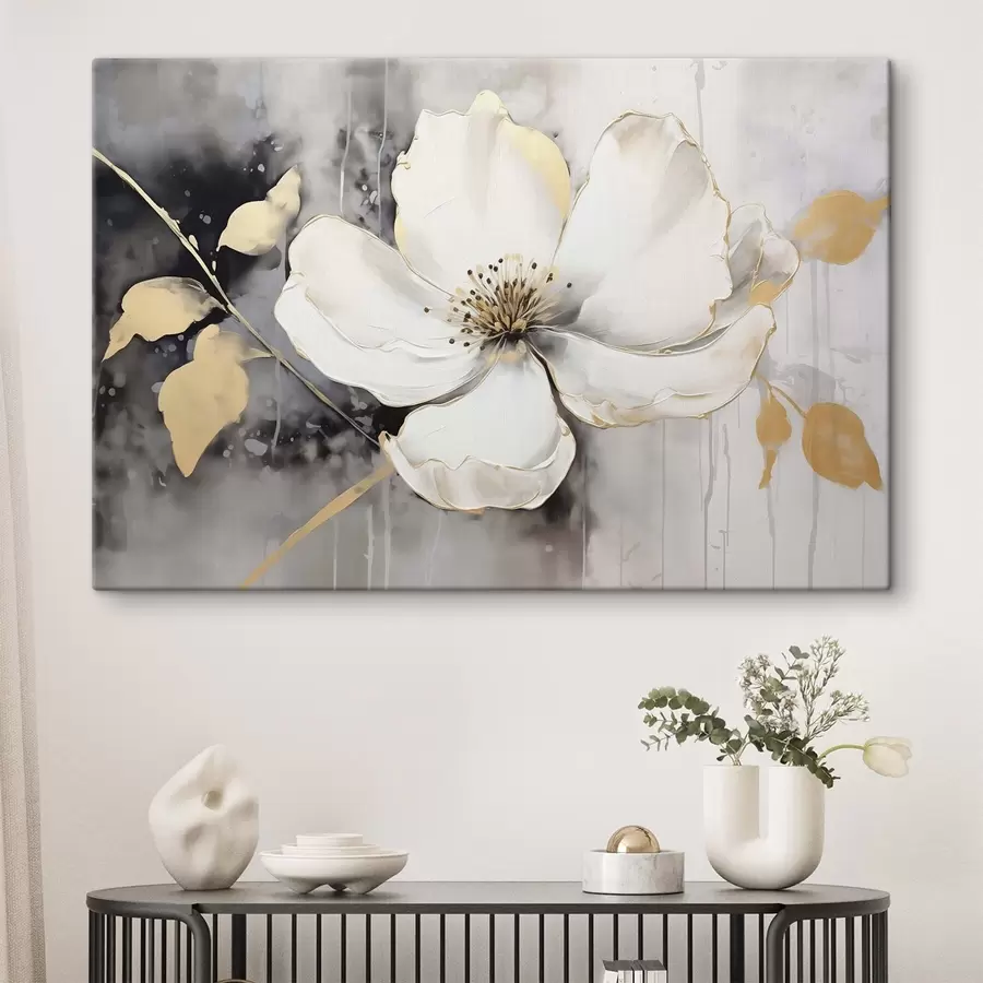 Obraz Veľký abstraktný kvet s47643