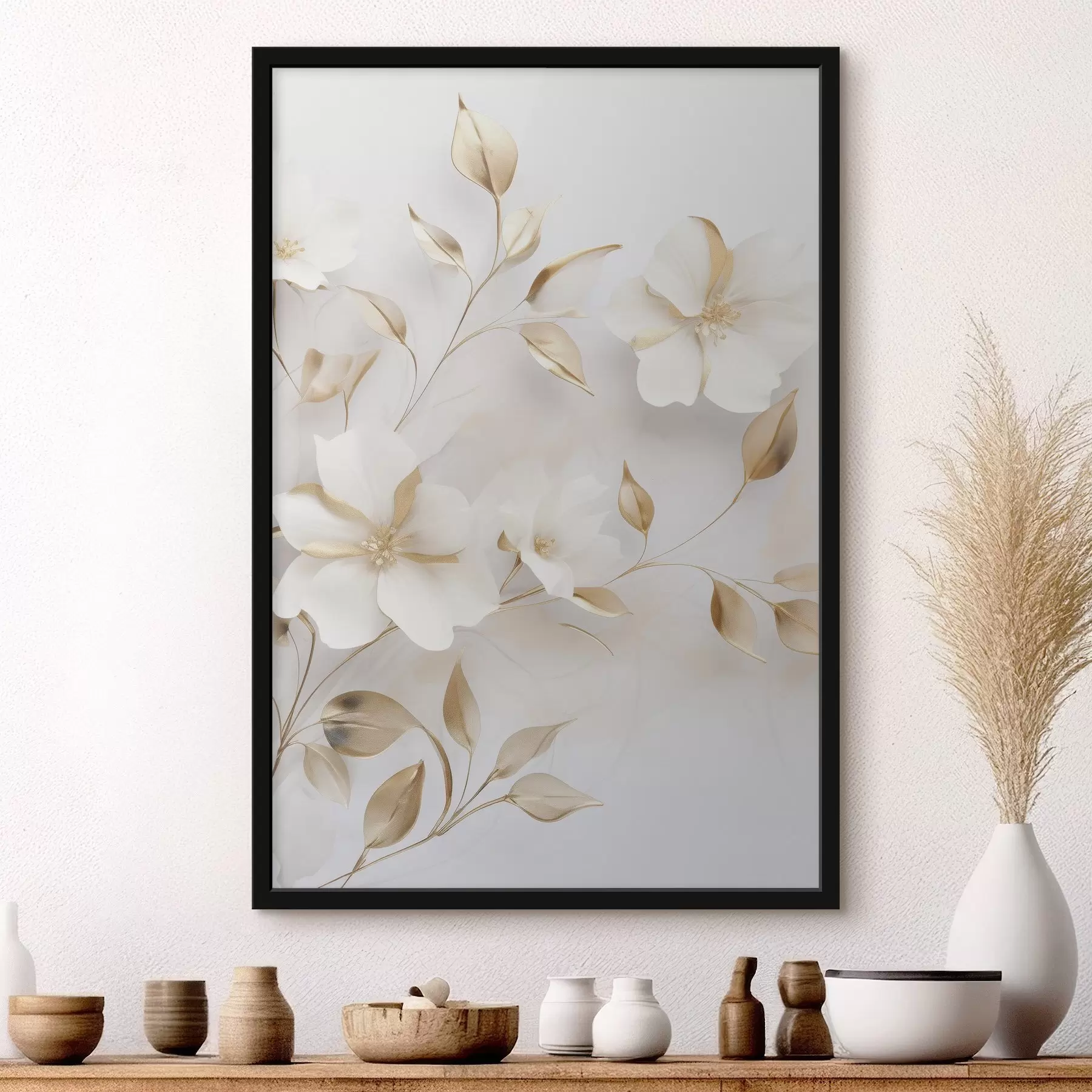 Fototapety Jemné kvetinové vetvičky f47642