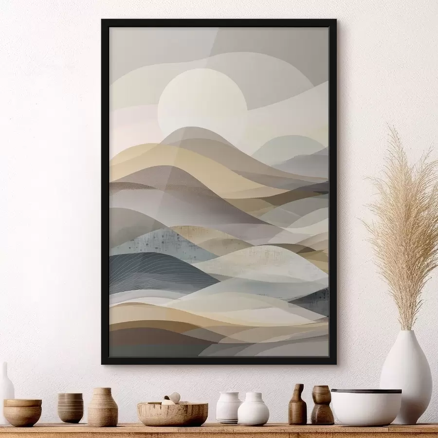 Fototapety Abstraktné hory, imitácia akvarelu f47644