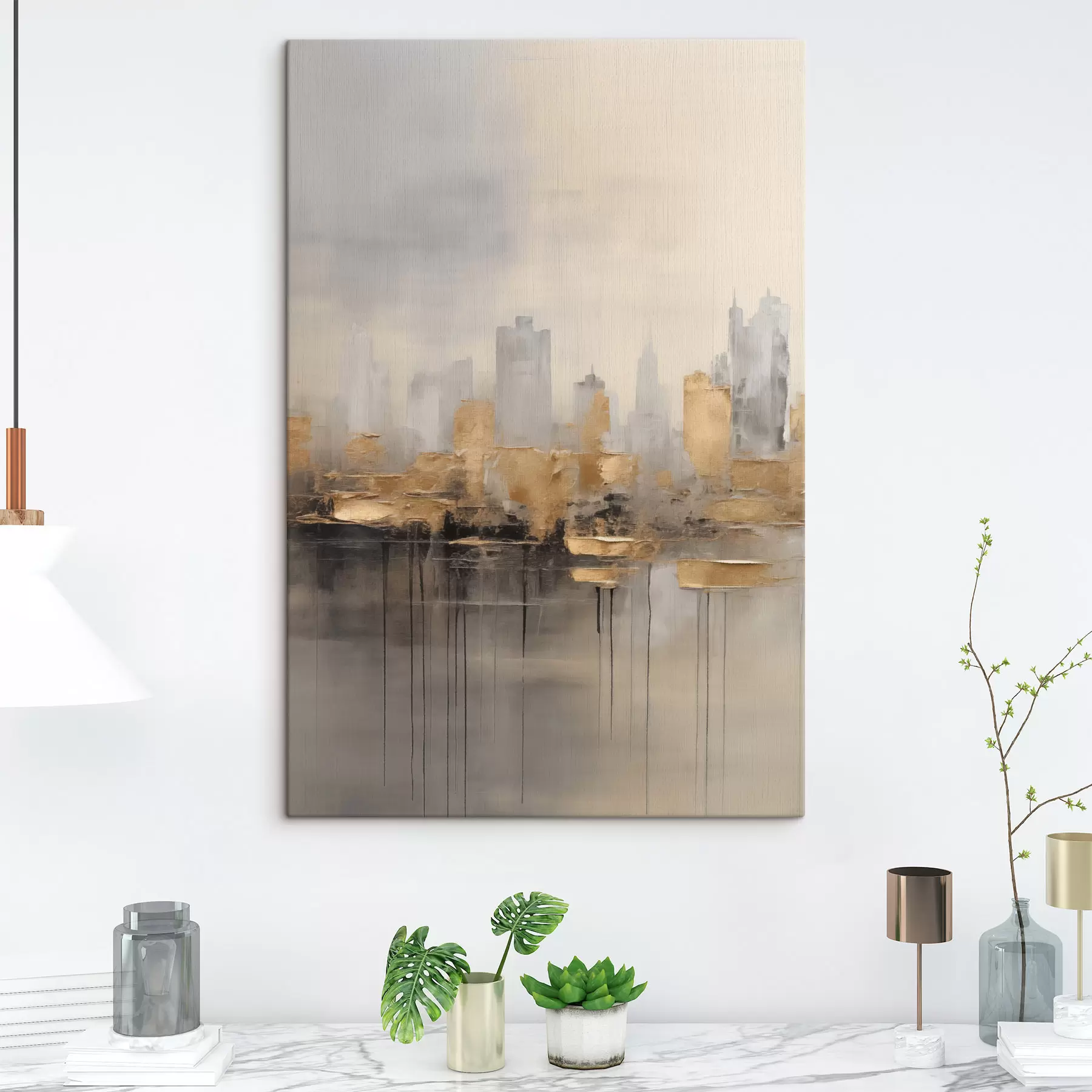 Obraz Mesto v tichých odtieňoch s47672