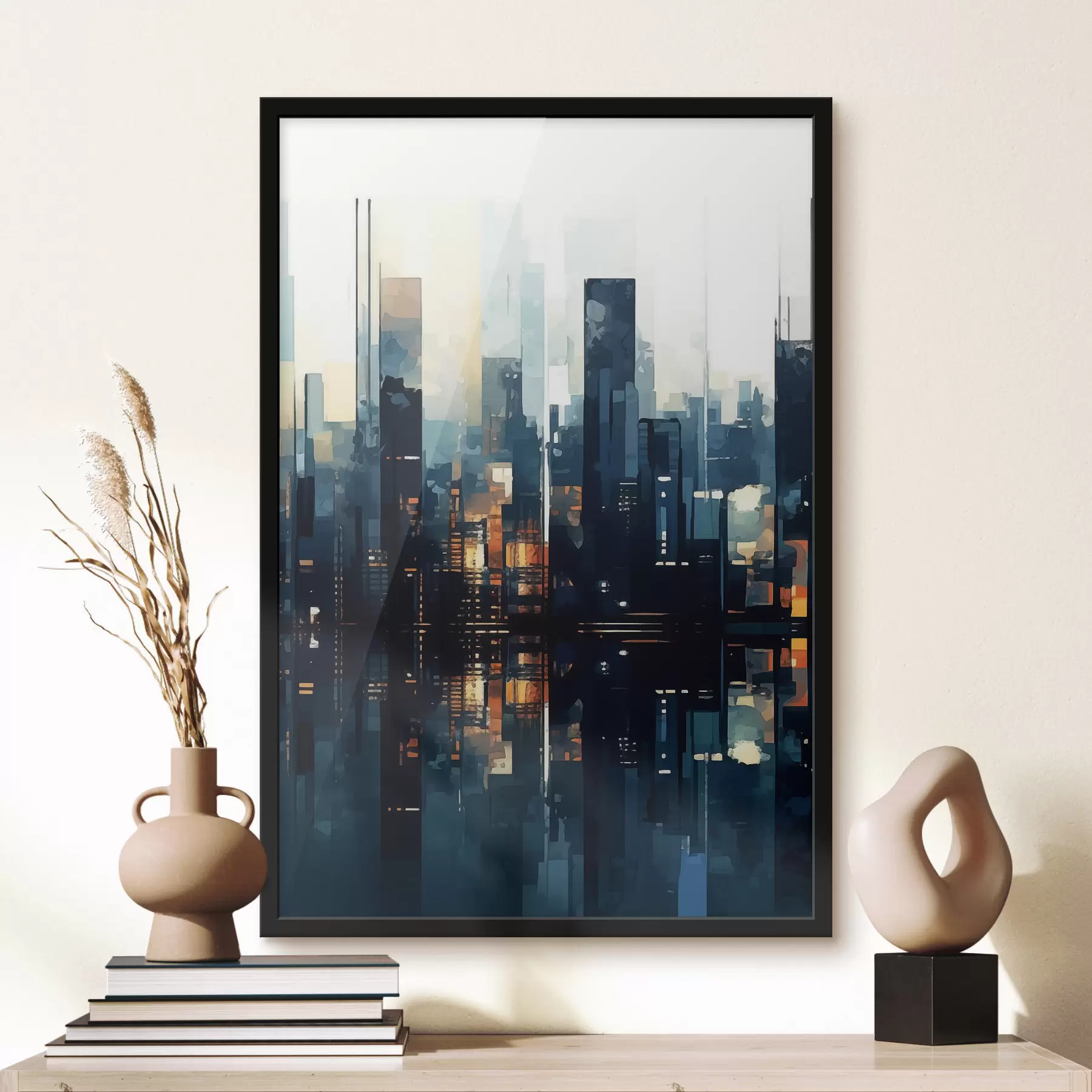 Fototapety Večerný západ slnka vo veľkomeste f47676