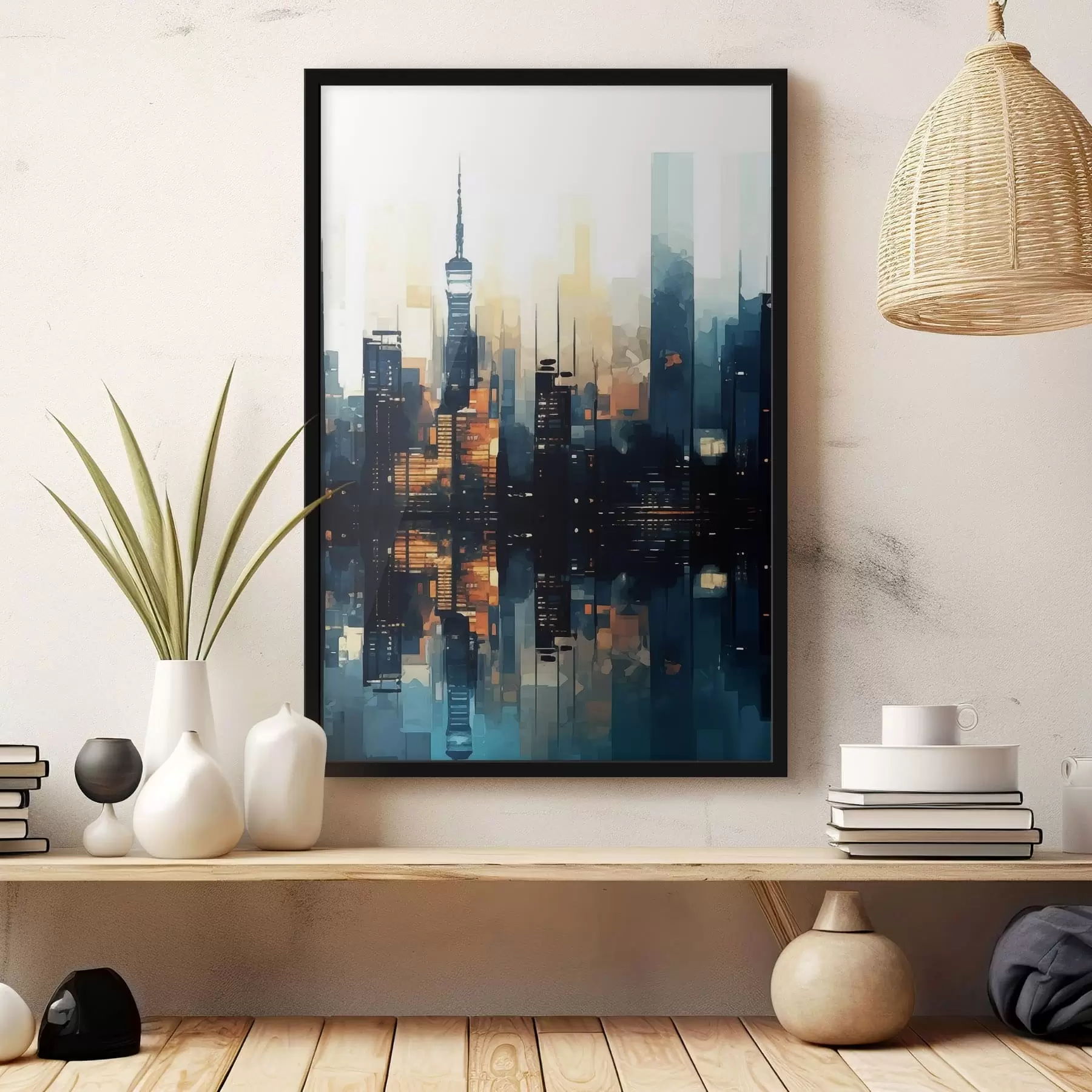 Fototapety Večerný západ slnka vo veľkomeste f47677