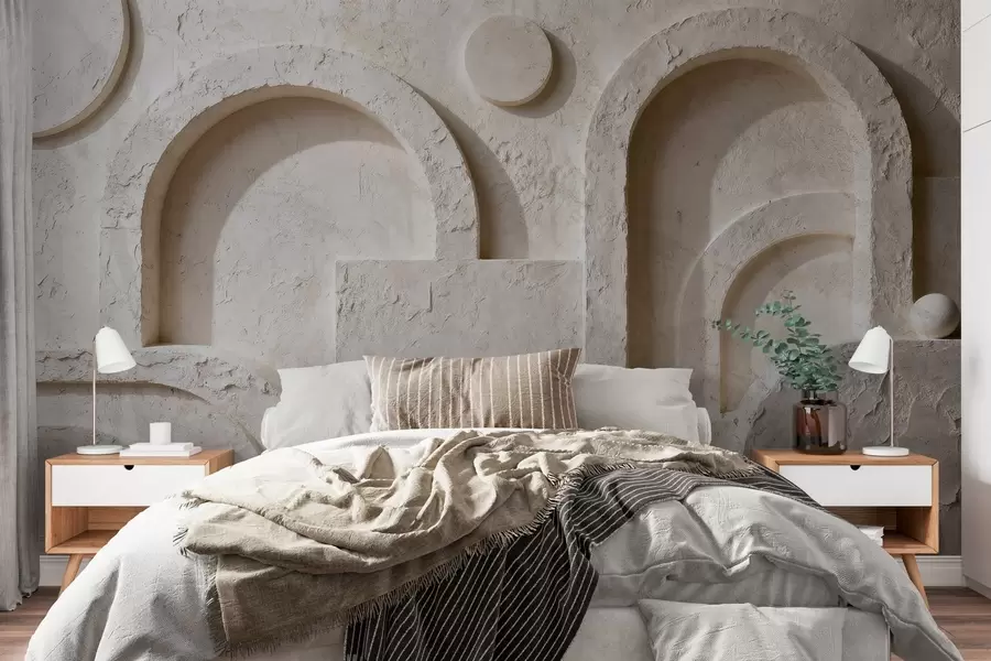 Fototapety Objemová geometria z betónu w05186