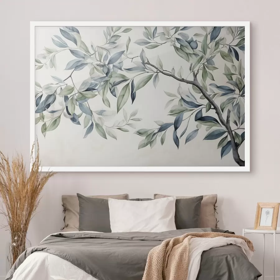 Fototapety Vetva stromu, akvarelová maľba f47704