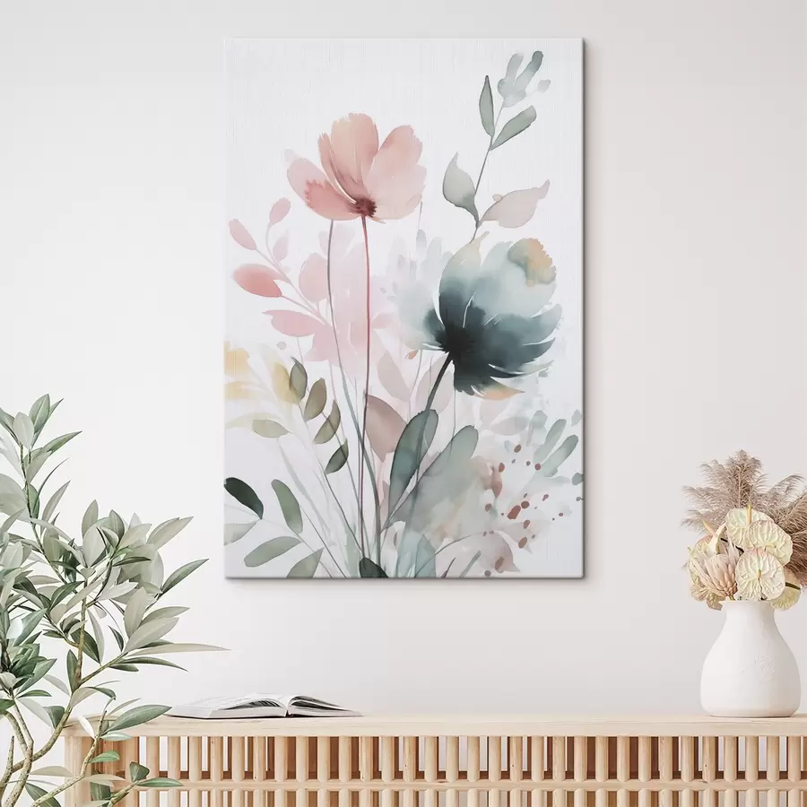 Obraz Akvarel imitujúci vegetáciu s47725