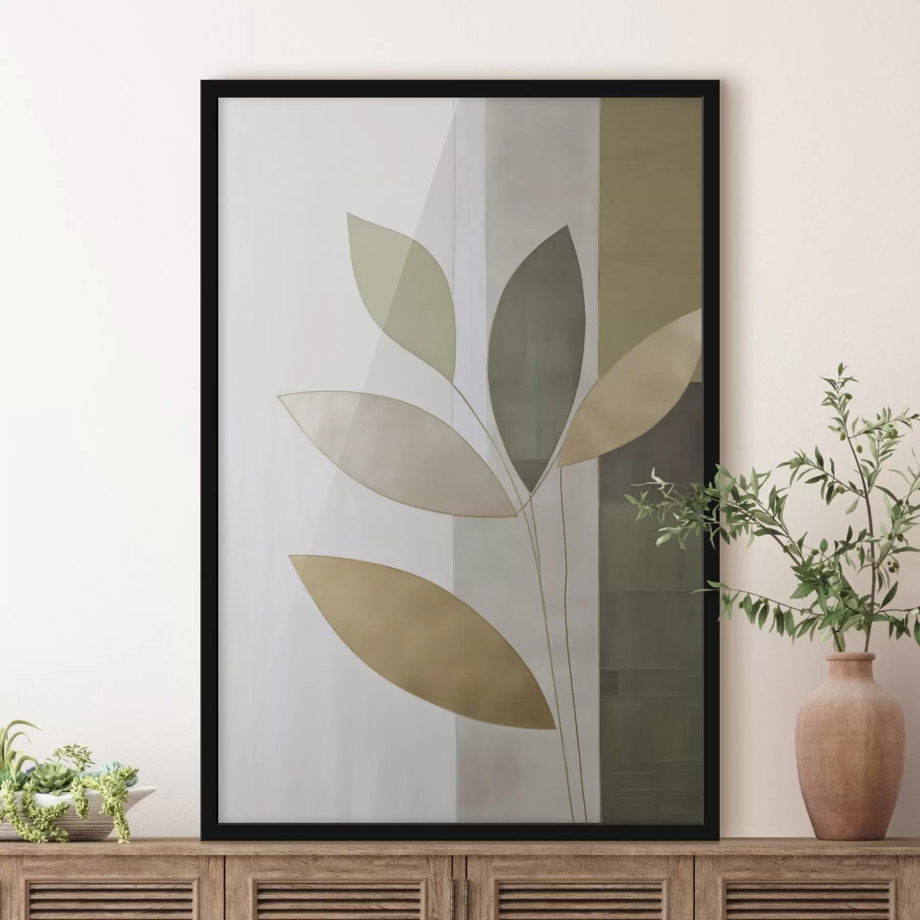 Fototapety Abstrakcia s listami f47713