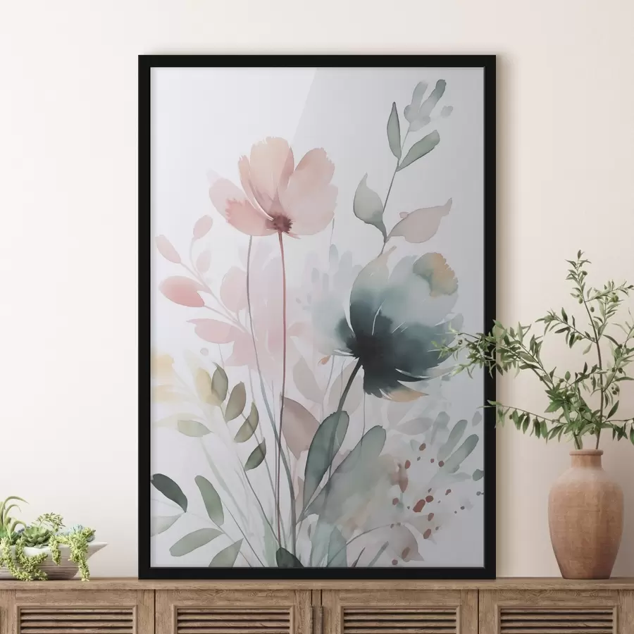 Fototapety Akvarel imitujúci vegetáciu f47725