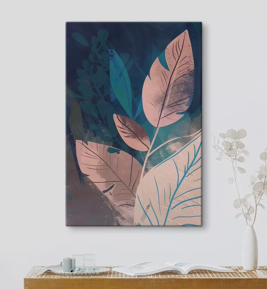 Obraz Vetvy a listy, abstrakcia s47749