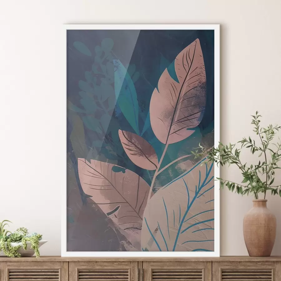 Fototapety Vetvy a listy, abstrakcia f47749