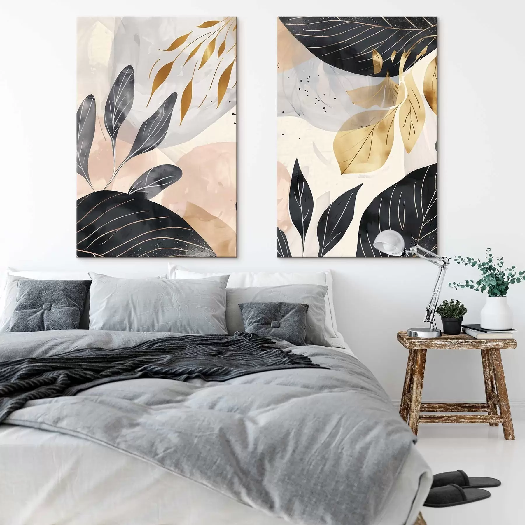 Obraz Abstraktné vetvy a listy m01300