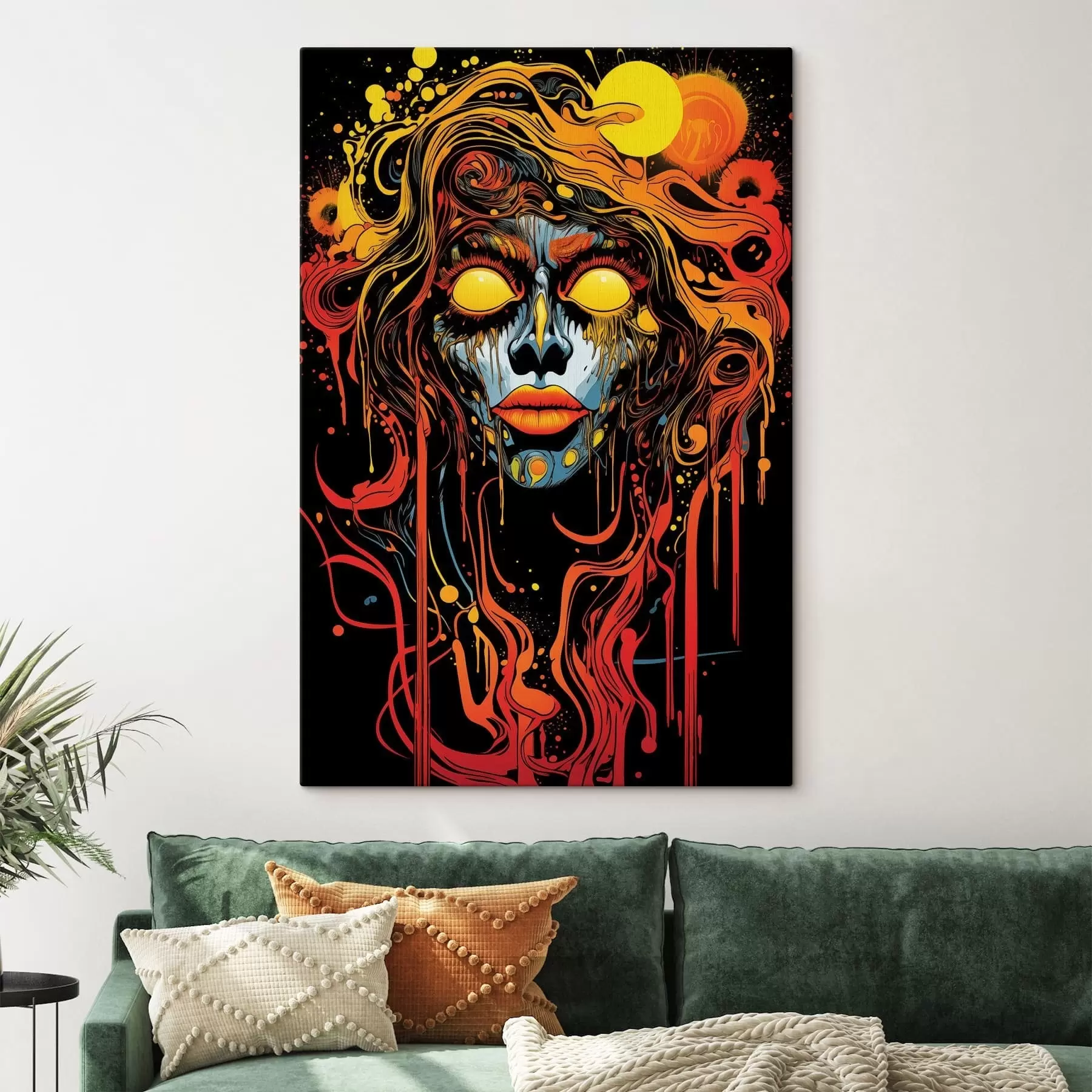 Obraz Svetlý abstraktný portrét s47738