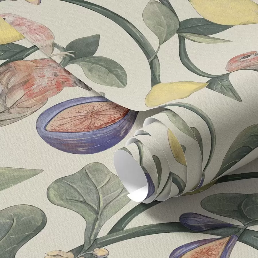 Fototapety Vtáky medzi listami a plodmi a01107