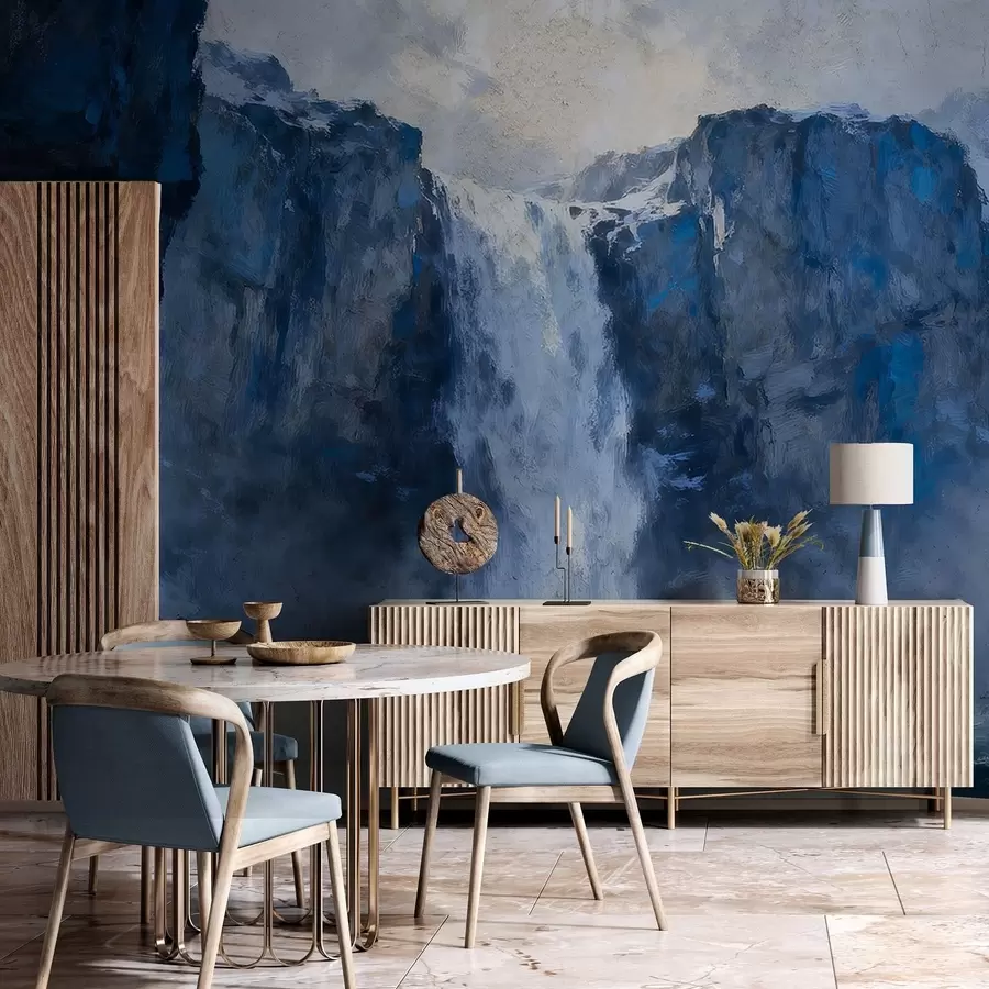 Fototapety Vodopád namaľovaný v štýle grunge w05177