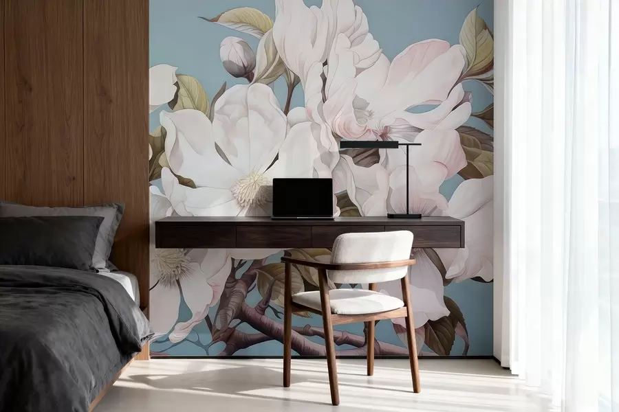 Fototapety Bujné kvety na konári stromu w05178