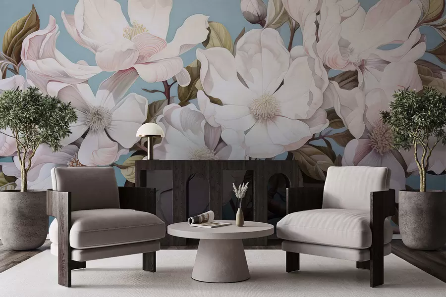 Fototapety Bujné kvety na konári stromu w05178