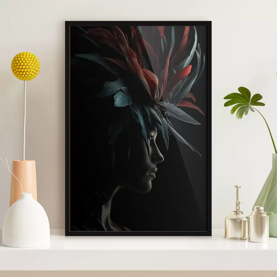 Fototapety Portrét s perami f47735