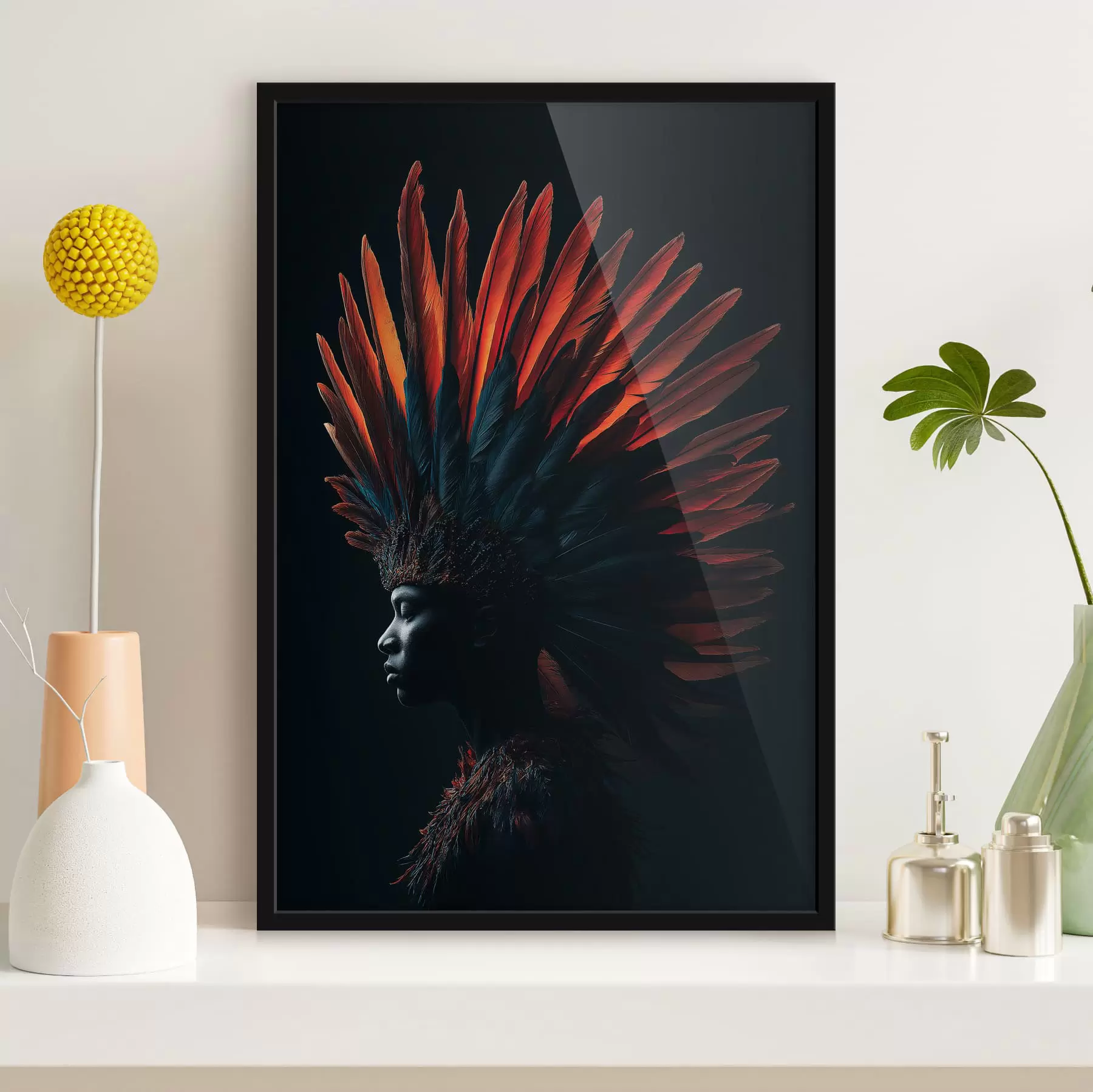 Fototapety Portrét s perami f47736